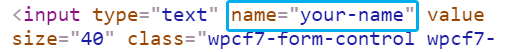 name attribute