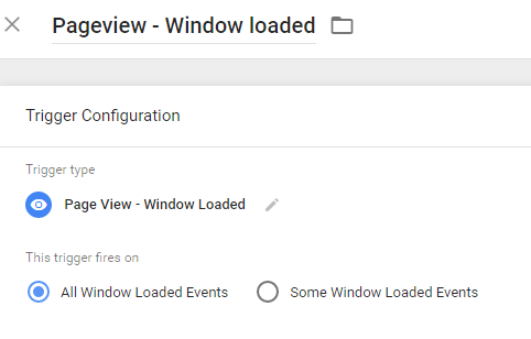 Window Loaded Trigger