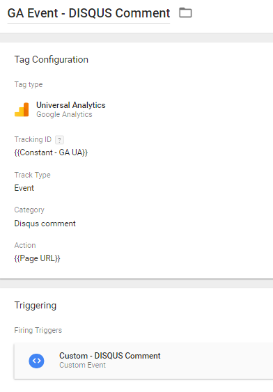 Disqus Google Analytics Event