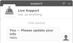 Zopim Chat started