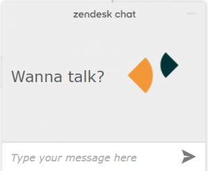 Customized text in Zopim chat badge