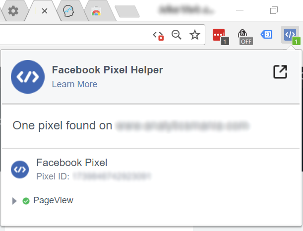 Facebook Pixel Helper