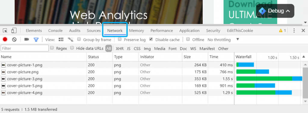 Network tab