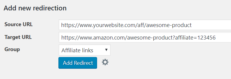 Redirection plugin - Create a Redirect