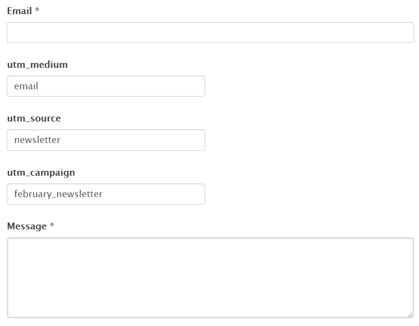 sample form with prefilled fields