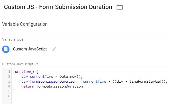 Custom JS - Duration
