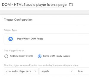 How to Track HTML5 Audio Player with Google Tag Manager and GA