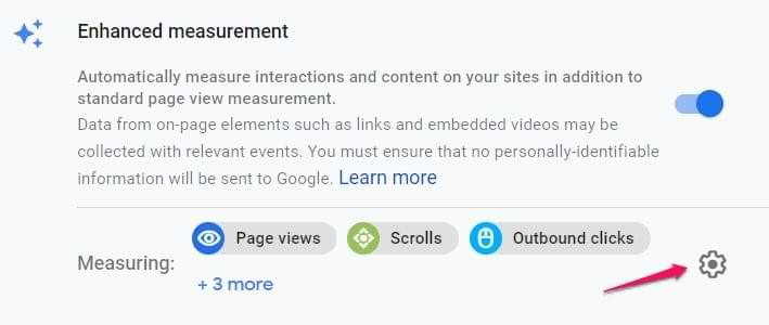configure enhanced measurement in ga4