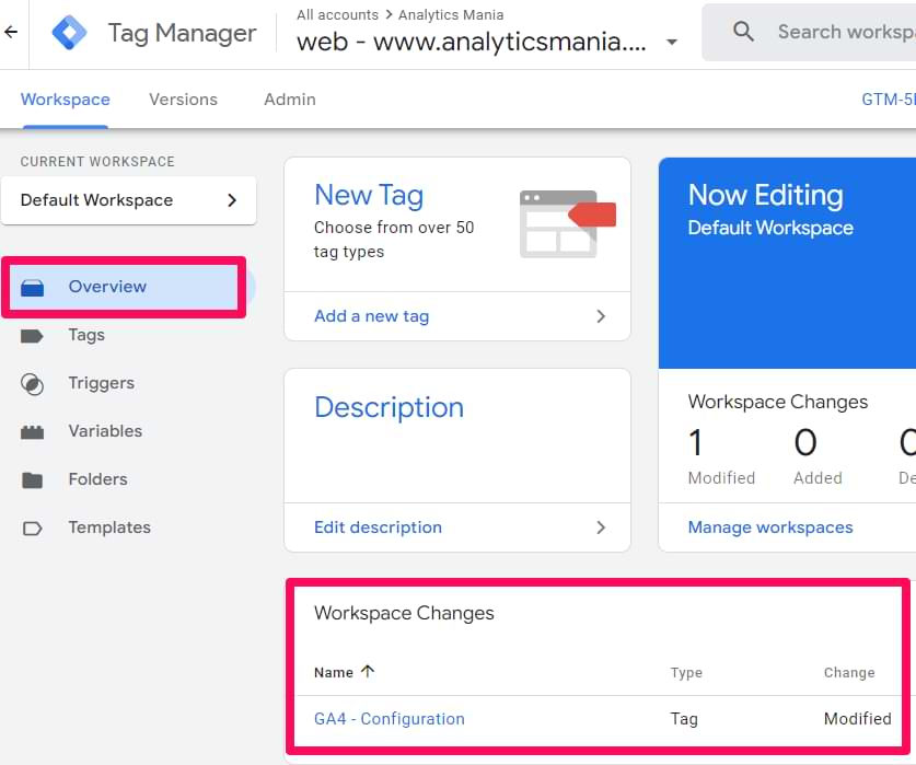 ga4 realtime reports not working because google tag manager is not published