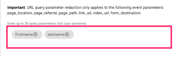 Data Redaction in Google Analytics 4