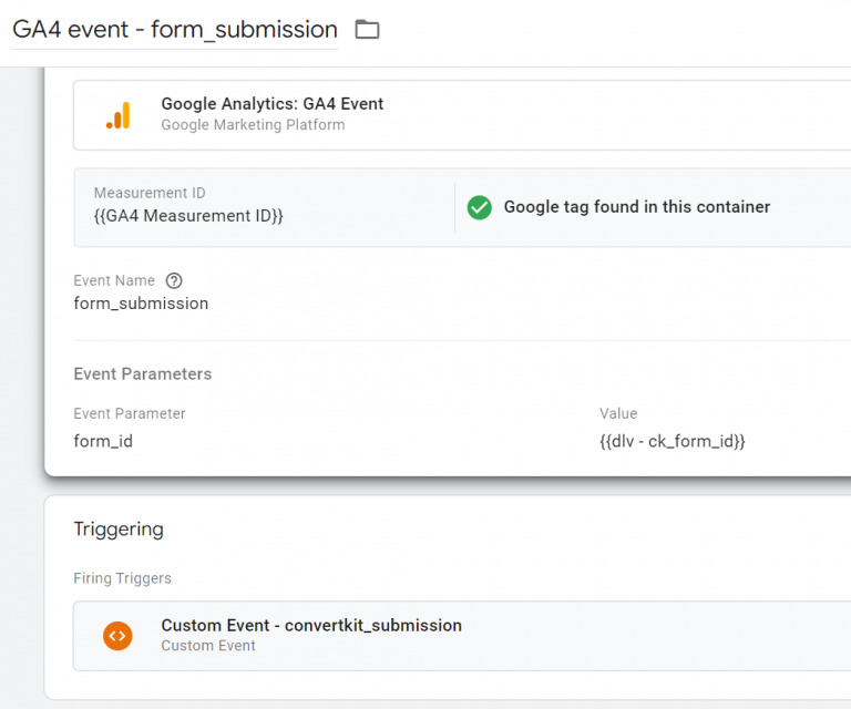Track Convertkit Forms with Google Analytics 4 and Google Tag Manager